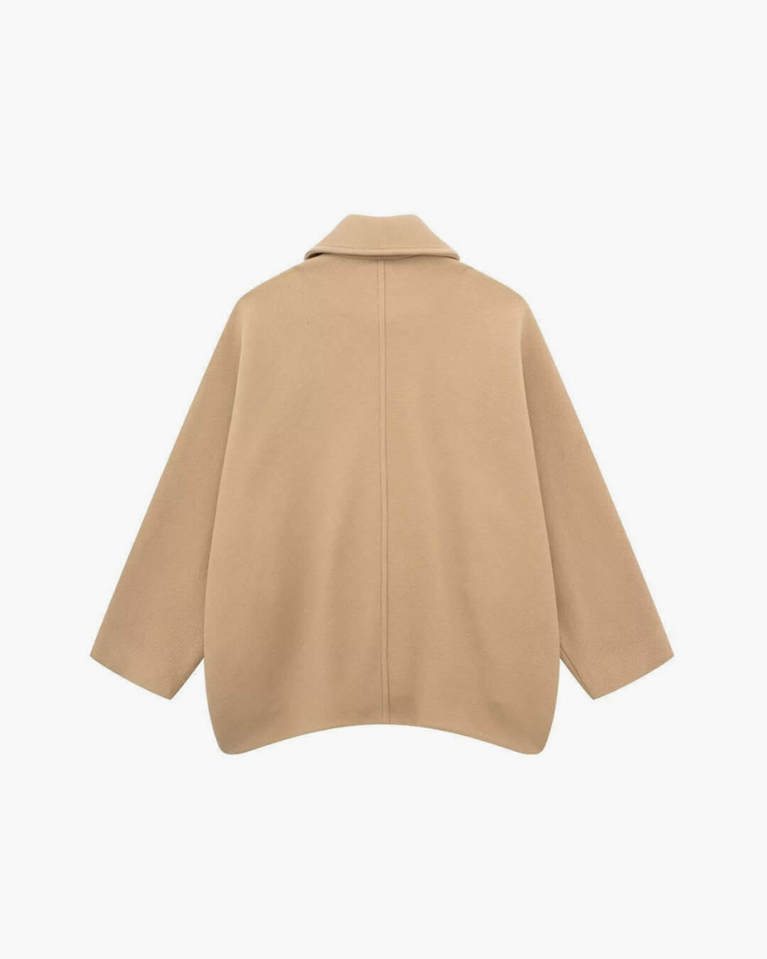 Abrigo Largo Mujer Lana Beige