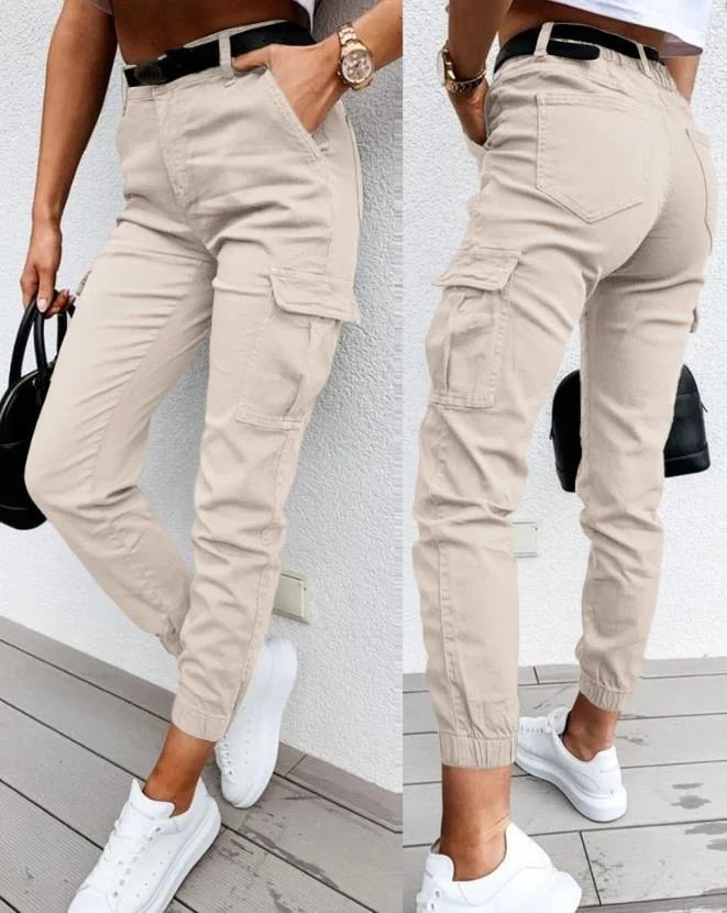 Pantalón Cargo Mujer Cintura Alta