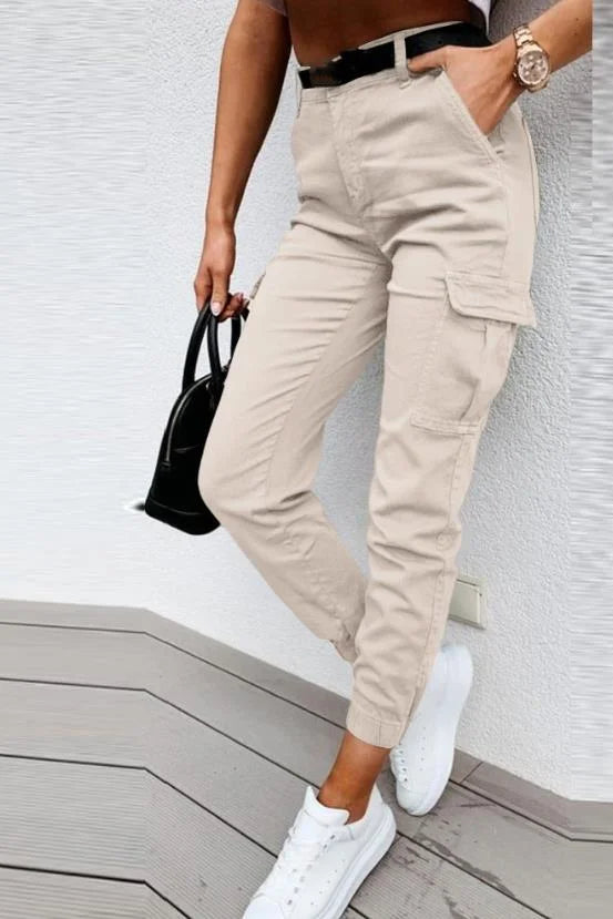 Pantalón Cargo Mujer Cintura Alta