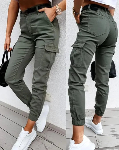 Pantalón Cargo Mujer Cintura Alta