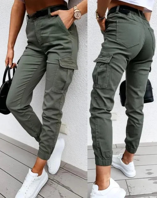 Pantalón Cargo Mujer Cintura Alta