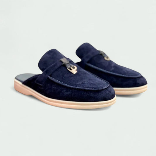 Mocasines Mujer Suede Hebilla
