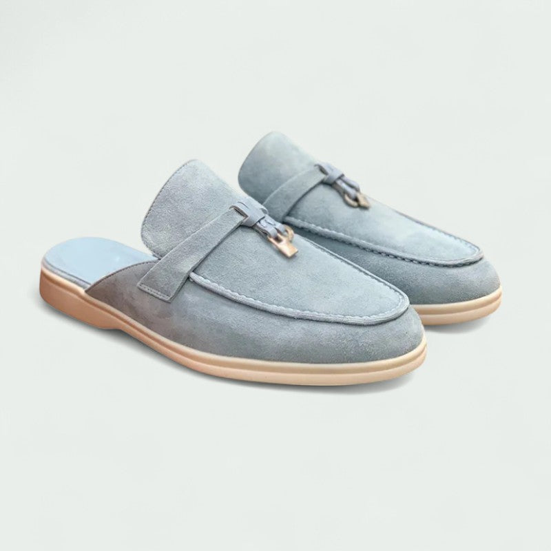Mocasines Mujer Suede Hebilla