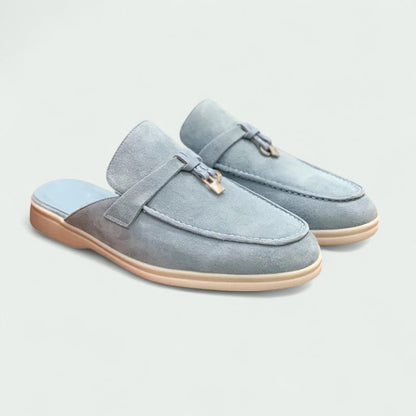 Mocasines Mujer Suede Hebilla