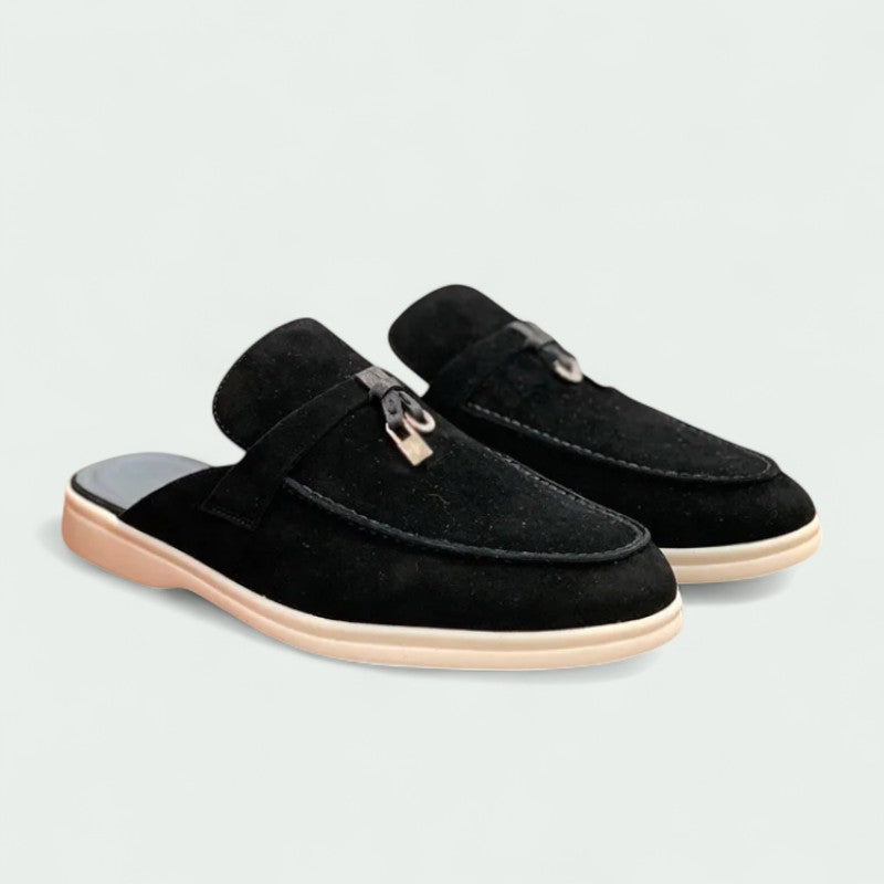 Mocasines Mujer Suede Hebilla