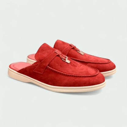 Mocasines Mujer Suede Hebilla