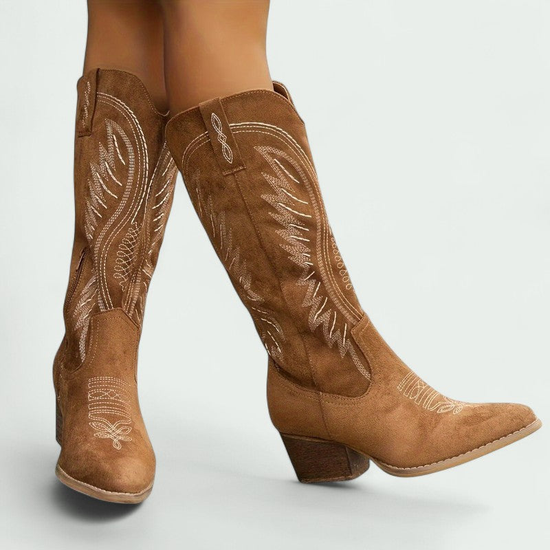 Botas Cowboy Mujer Bordadas