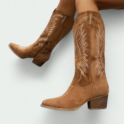 Botas Cowboy Mujer Bordadas