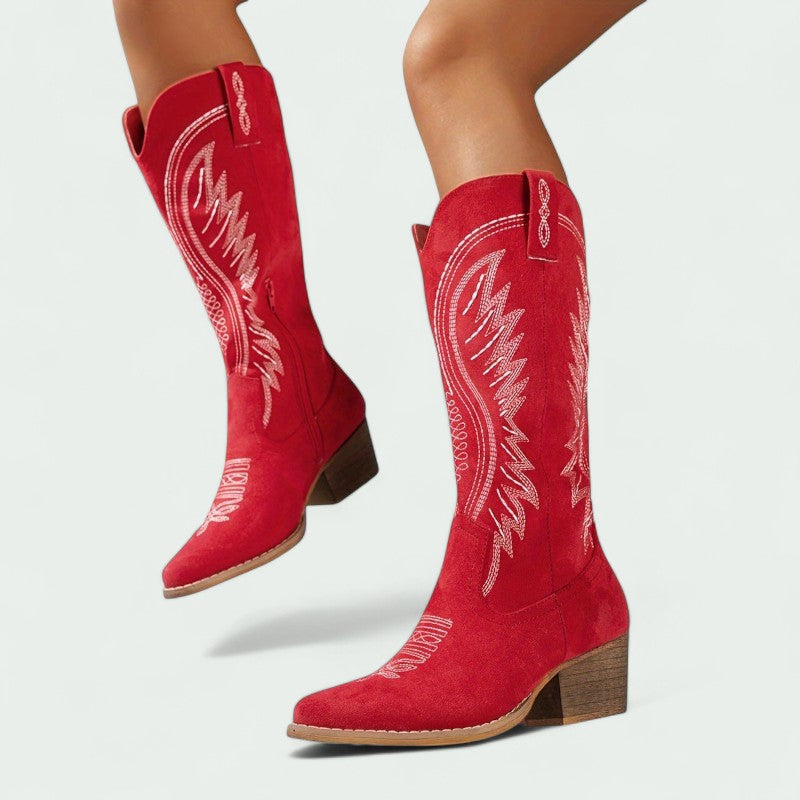 Botas Cowboy Mujer Bordadas