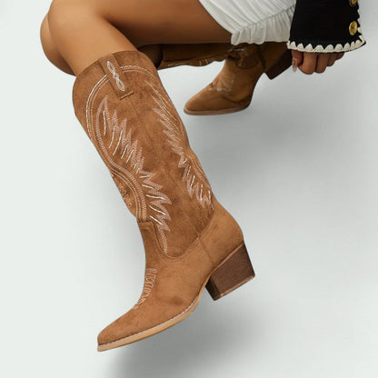 Botas Cowboy Mujer Bordadas