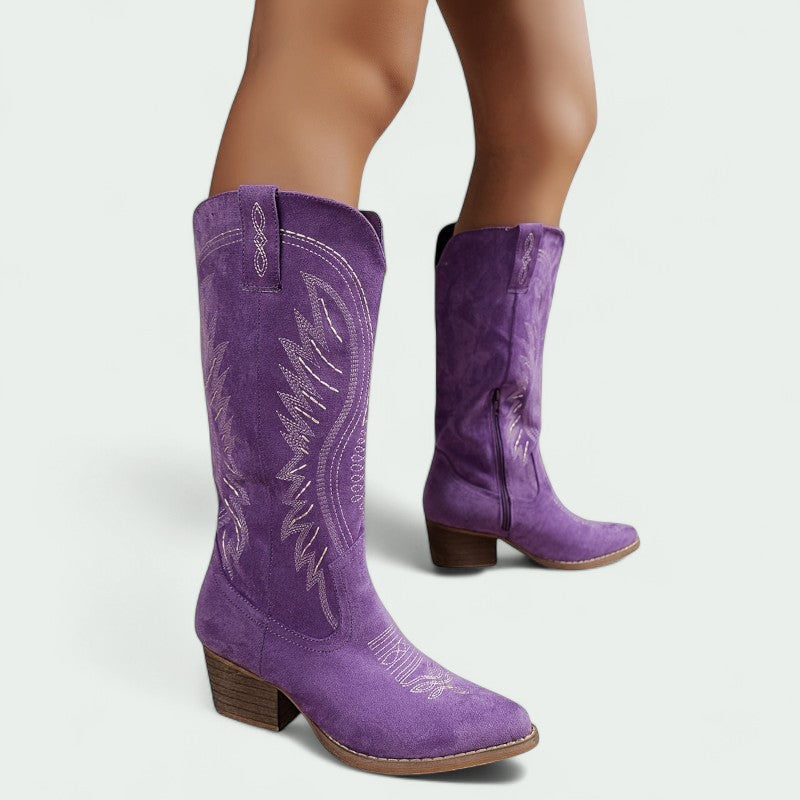 Botas Cowboy Mujer Bordadas