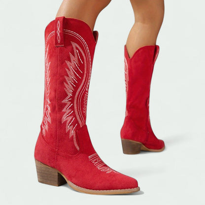 Botas Cowboy Mujer Bordadas
