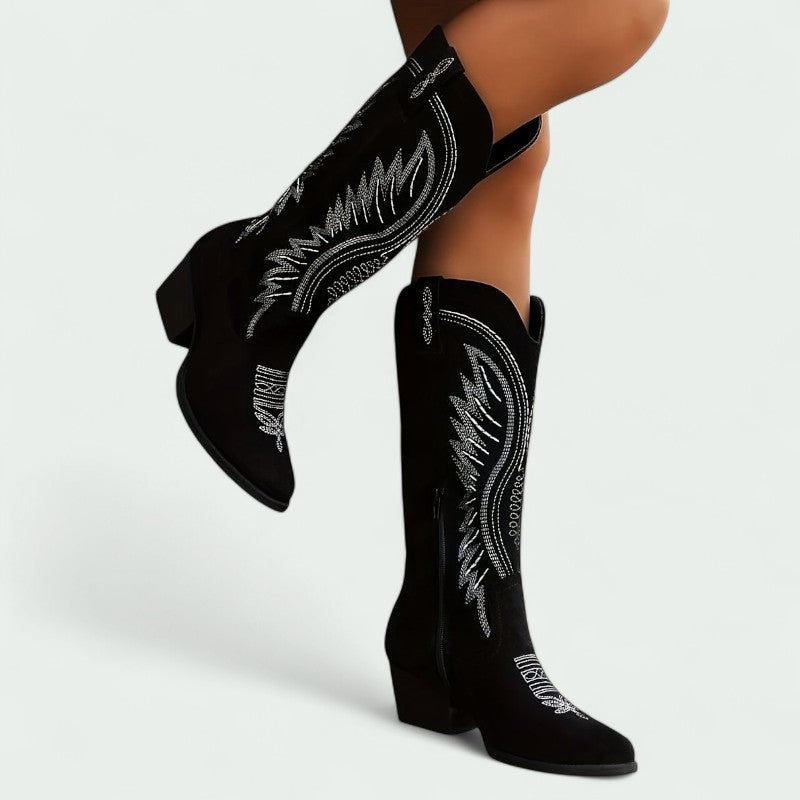 Botas Cowboy Mujer Bordadas