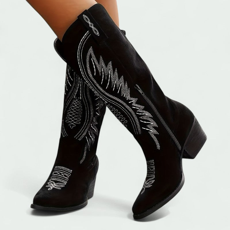 Botas Cowboy Mujer Bordadas