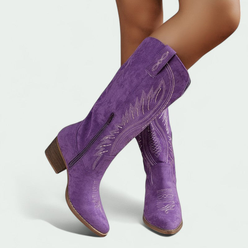 Botas Cowboy Mujer Bordadas