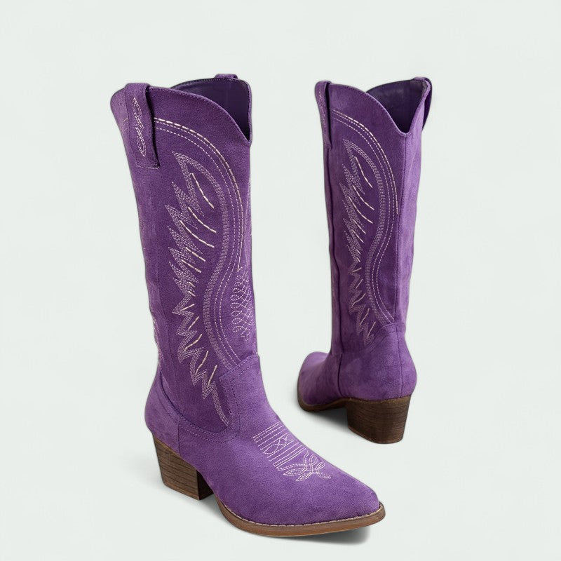 Botas Cowboy Mujer Bordadas