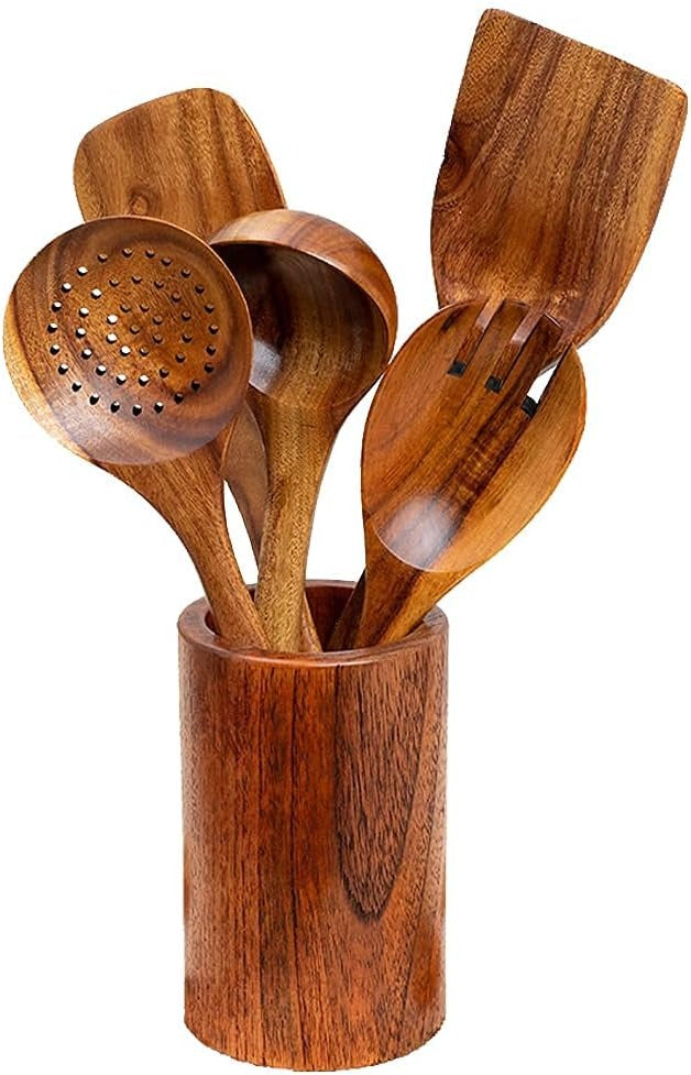Portautensilios Madera Teca