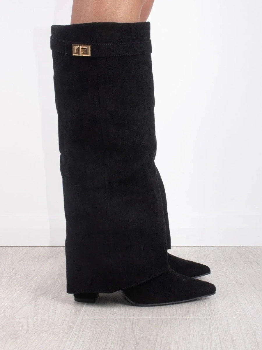 Botas Altas de Cuero Amelène Mujer